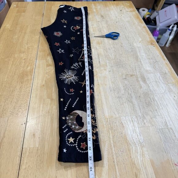 JW Los Angeles Johnny Was Moon & Star Celestial Embroidered Callista Legging XS - Picture 12 of 16